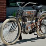 Harley-Davidson Strap Tank, fabricada em 1908 / Crédito:Mecum Auction/David Uihlein