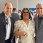 Prefeita Vilma Gomes juntamente com o ex-prefeito Ranulfo Gomes e o Presidente da Câmara de Vereadores de Cansanção Frederico Macêdo