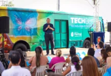 Maringá: Prefeitura lança “TechBus”, projeto itinerante Prefeito Silvio Barros / Foto: PMM